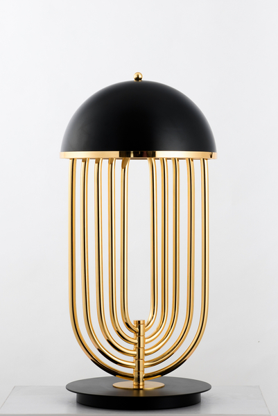Lampa stołowa DOLCE VITA czarno złota 60 cm